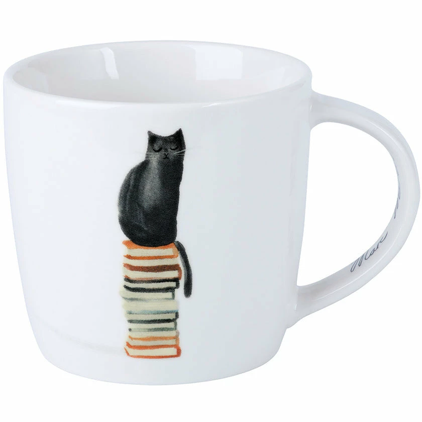 Maxwell and Williams Marc Martin Feline Friends Mug 400ml - Well Read Cat 3 Maxwell and Williams Marc Martin Feline Friends Mug 400ml - Well Read Cat