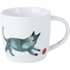 Maxwell and Williams Marc Martin Feline Friends Mug 400ml - Ball Of Yarn