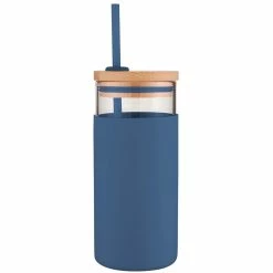 Avanti Glass Smoothie Tumbler 580ml - Navy