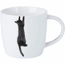 Maxwell and Williams Marc Martin Feline Friends Mug 400ml - Just Hanging On