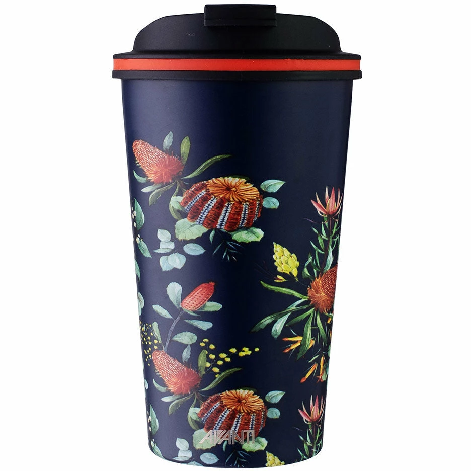 Avanti Go Cup Reusable Coffee Cup 410ml (12oz) - Natives Navy 3 Avanti Go Cup Reusable Coffee Cup 410ml (12oz) - Natives Navy
