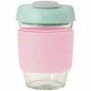 Avanti Glass Gocup Reusable Coffee Cup 355ml - Pink/mint/grey -Drinkware Shop 13841 1024x1024