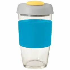 Avanti Glass GoCup 473ml Blue, Grey And Yellow