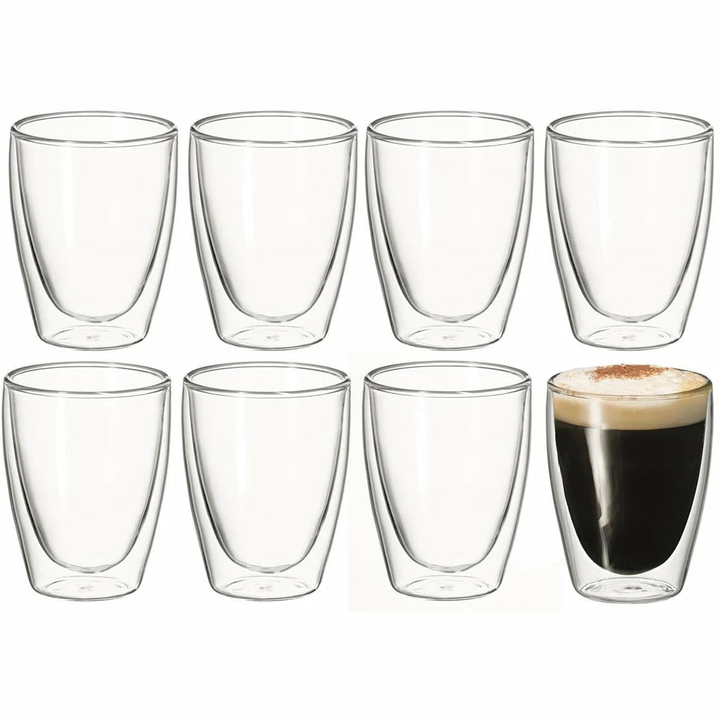 Avanti Caffe Twin Wall Glass Set of 8 - 250ML 3 Avanti Caffe Twin Wall Glass Set of 8 - 250ML