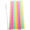 Appetito Reusable Party Straws Pack 24 with Brush - Rainbow 25cm 1 Appetito Reusable Party Straws Pack 24 with Brush - Rainbow 25cm -Drinkware Shop 3436 IMG1 1024x1024