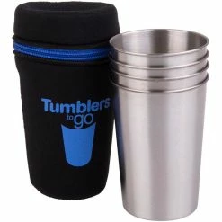 D.Line S/S Tumblers To Go 350ml Set 4 with Case