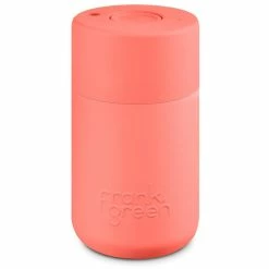 Frank Green Reusable Coffee Cup 12oz Original - Living Coral