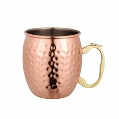 OGGI Moscow Mule Mug Copper Plated 530ml - Hammer Finish