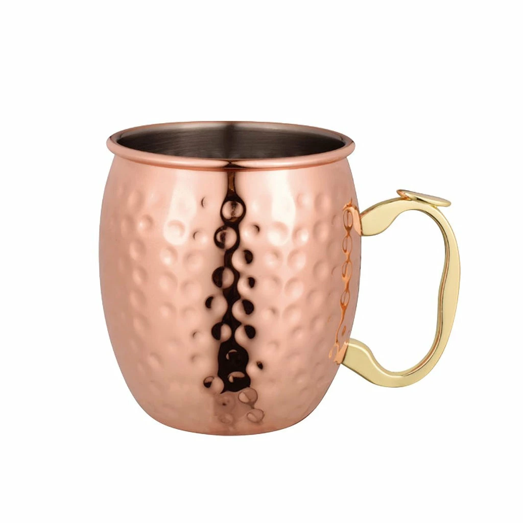 OGGI Moscow Mule Mug Copper Plated 530ml - Hammer Finish 3 OGGI Moscow Mule Mug Copper Plated 530ml - Hammer Finish