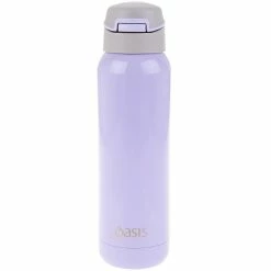 Oasis Insulated Sports Bottle with Straw Stainless Steel 500ml - Lilac