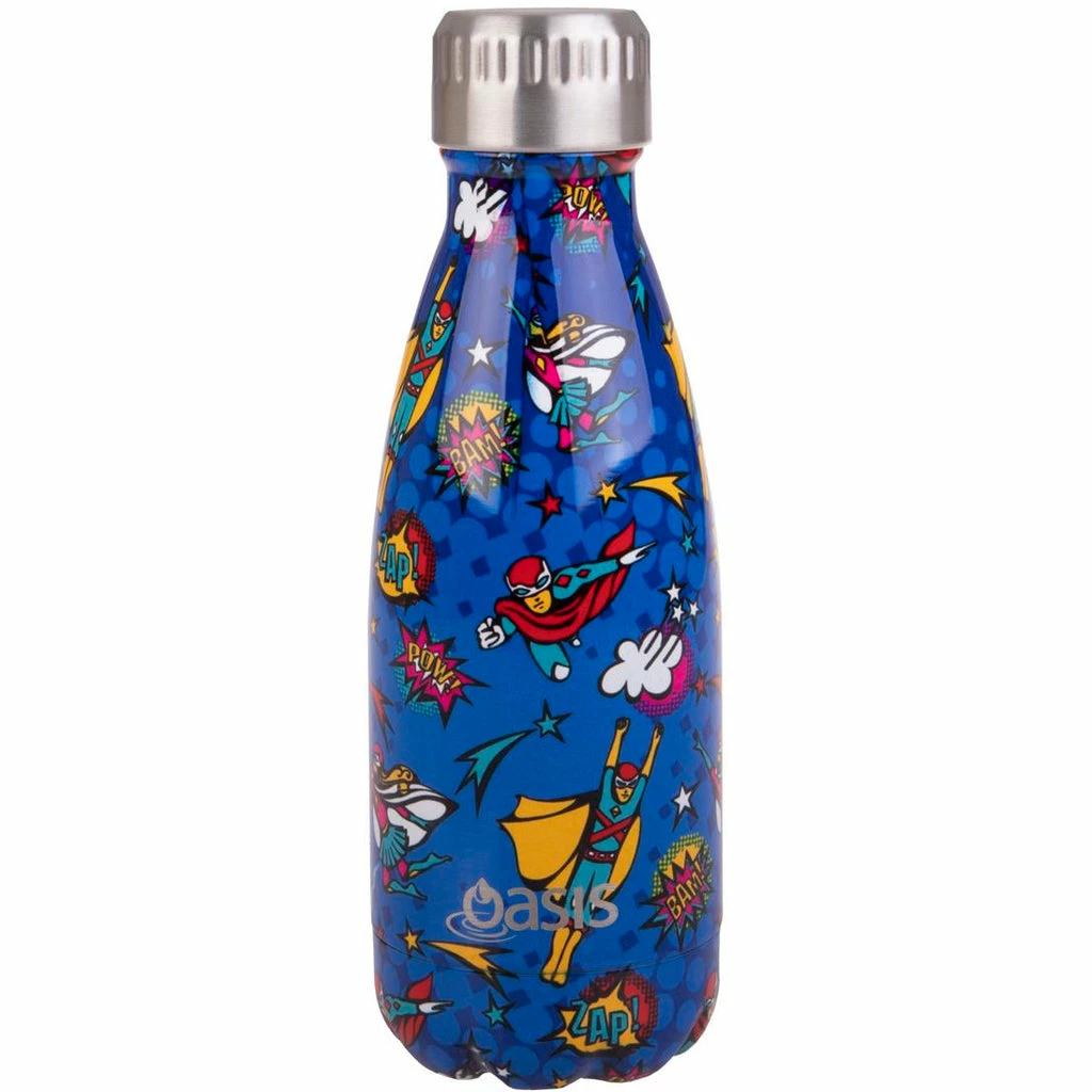 Oasis Double Wall Insulated Drink Bottle 350ml - Super Heroes 3 Oasis Double Wall Insulated Drink Bottle 350ml - Super Heroes