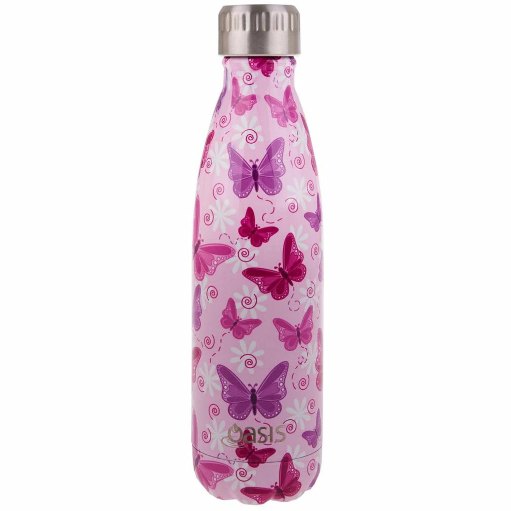 Oasis Double Wall Insulated Drink Bottle 500ml - Butterfly 3 Oasis Double Wall Insulated Drink Bottle 500ml - Butterfly