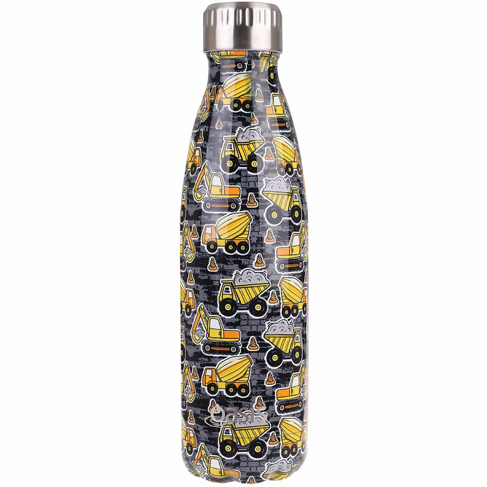 Oasis Insulated Drink Bottle 500ml Stainless Steel Double Wall - Construction Zone 3 Oasis Insulated Drink Bottle 500ml Stainless Steel Double Wall - Construction Zone