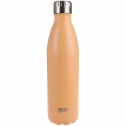 Oasis Drink Bottle 750ml Stainless Steel Double Wall Insulated - Matte Rockmelon