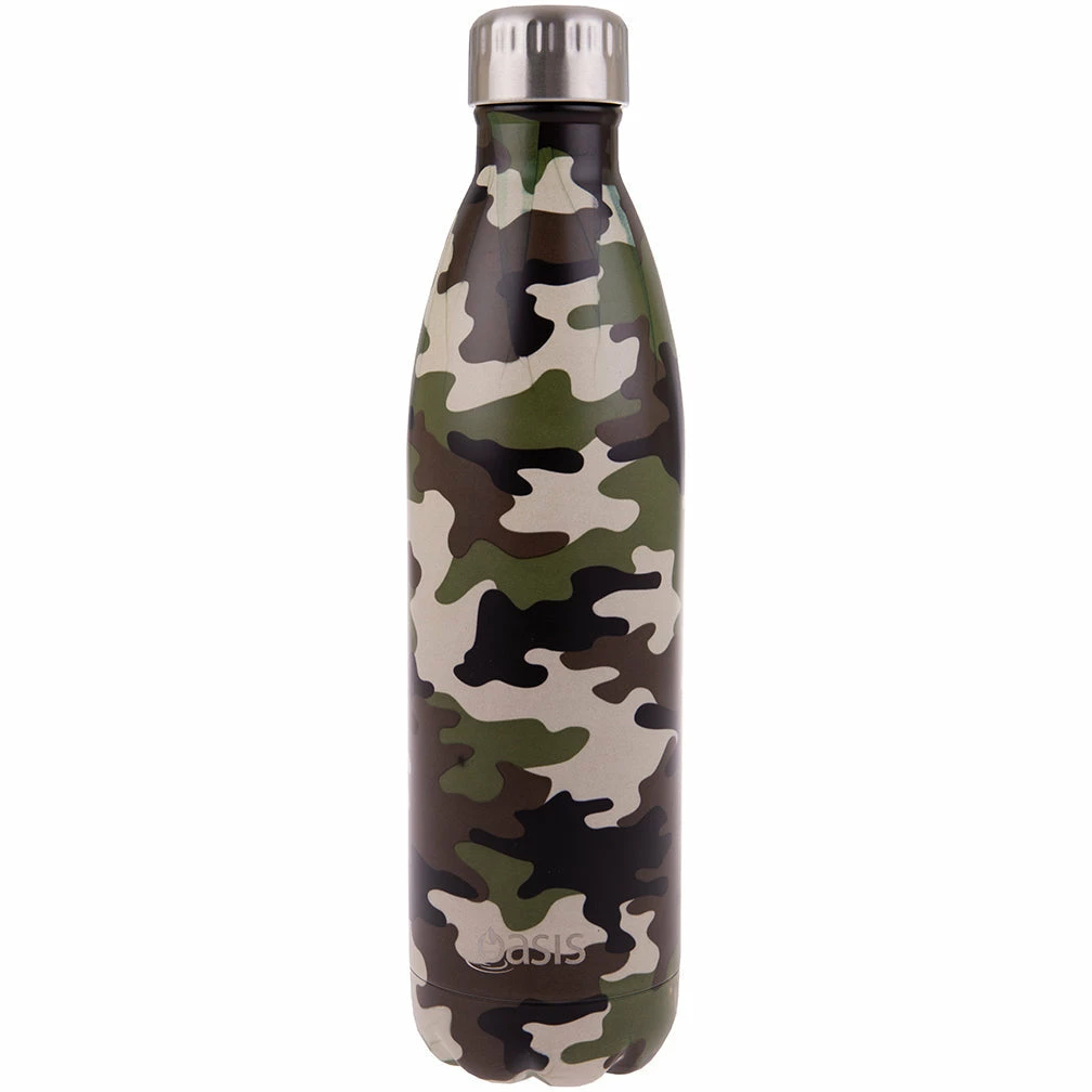 Oasis Insulated Drink Bottle Stainless Steel Double Wall - Camo Green 3 Oasis Insulated Drink Bottle Stainless Steel Double Wall - Camo Green