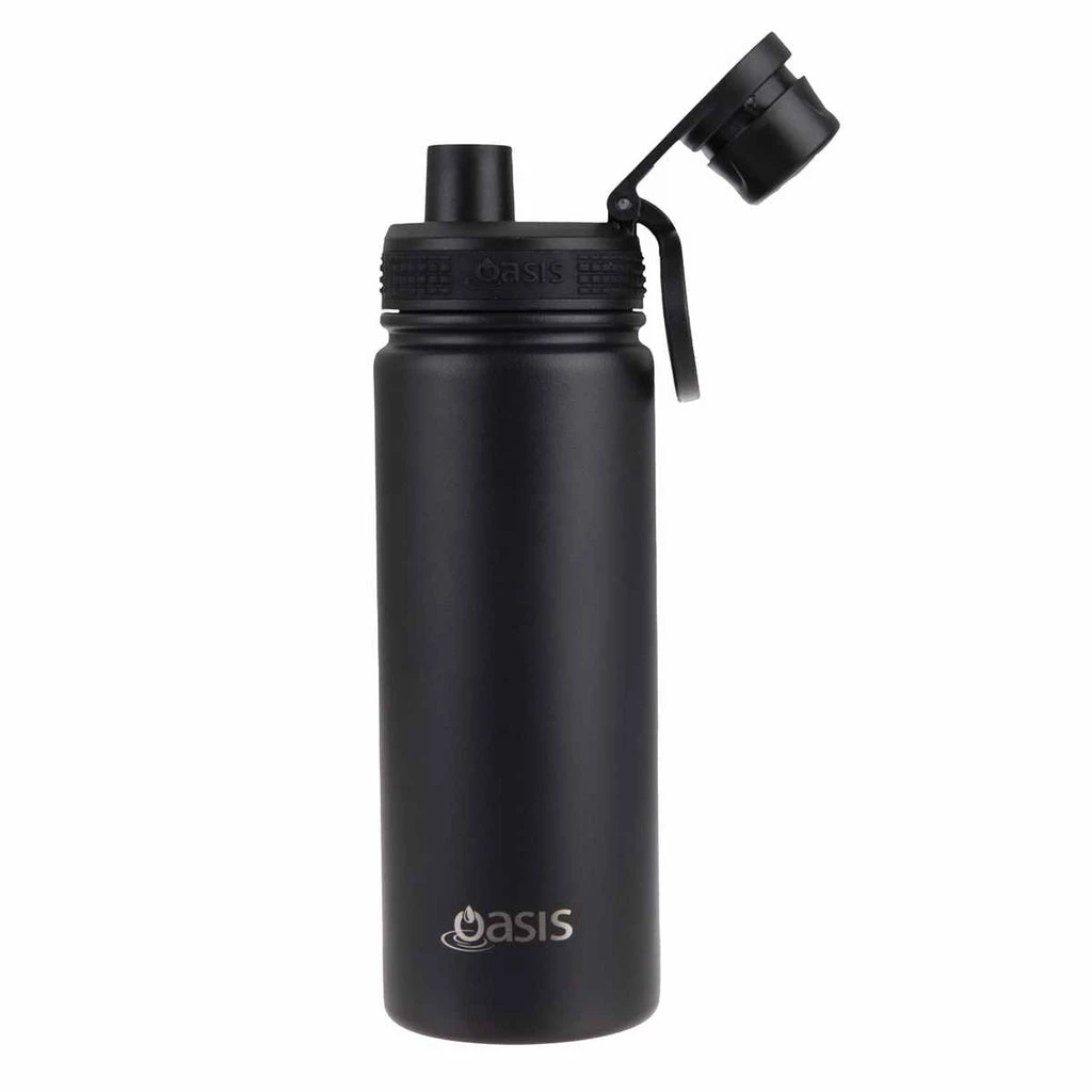 Oasis Insulated Challenger Bottle with Screw Cap 550ml Black 4 Oasis Insulated Challenger Bottle with Screw Cap 550ml Black - Image 2