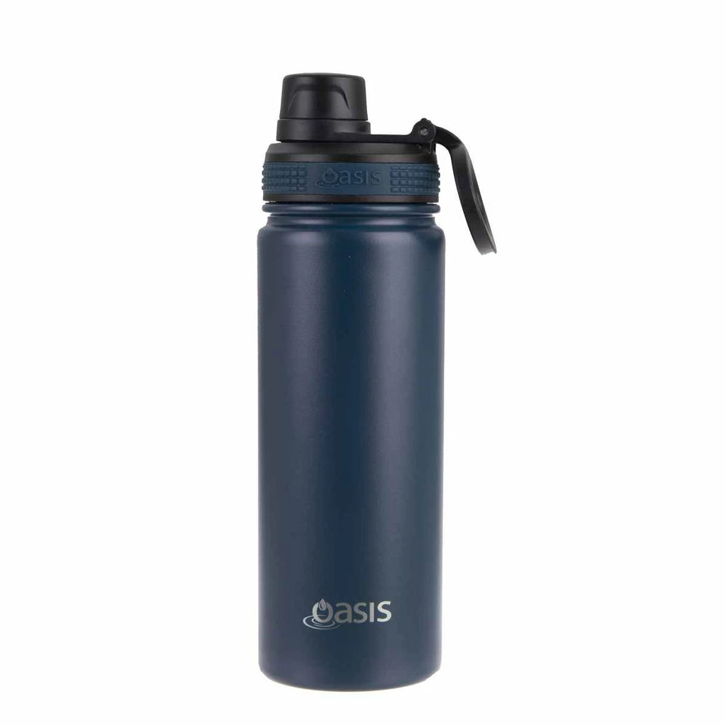 Oasis Insulated Challenger Bottle with Screw Cap 550ml Navy 3 Oasis Insulated Challenger Bottle with Screw Cap 550ml Navy
