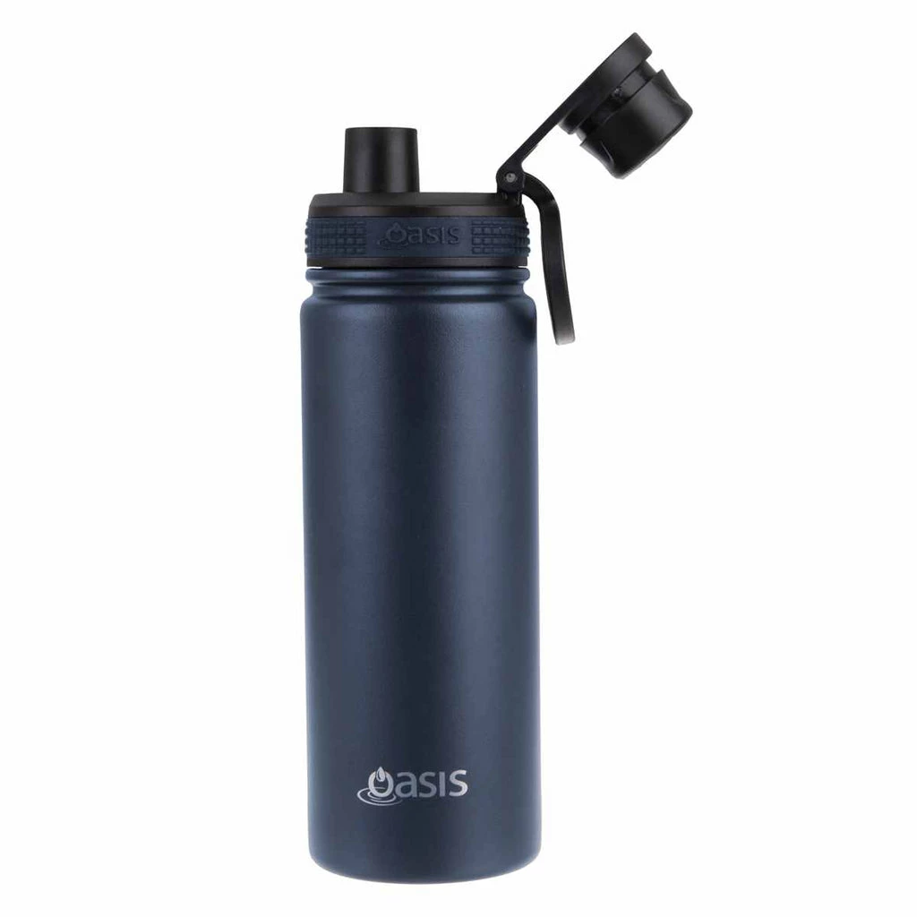 Oasis Insulated Challenger Bottle with Screw Cap 550ml Navy 4 Oasis Insulated Challenger Bottle with Screw Cap 550ml Navy - Image 2