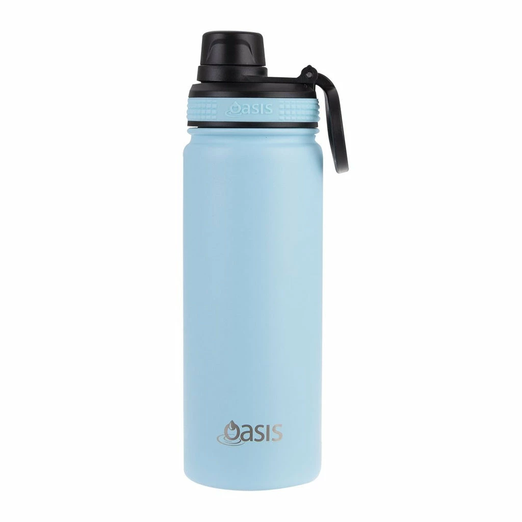 Oasis Insulated Challenger Bottle with Screw Cap 550ml Island Blue 3 Oasis Insulated Challenger Bottle with Screw Cap 550ml Island Blue