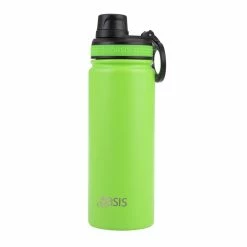 Oasis Insulated Challenger Bottle with Screw Cap 550ml Neon Green