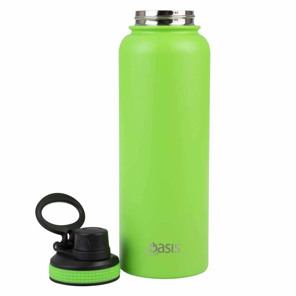 Oasis Insulated Challenger Bottle with Screw Cap 1.1L Neon Green 5 Oasis Insulated Challenger Bottle with Screw Cap 1.1L Neon Green - Image 3