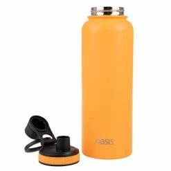 Oasis Insulated Challenger Bottle with Screw Cap 1.1L Neon Orange -Drinkware Shop 8896 2NOE b 1024x1024
