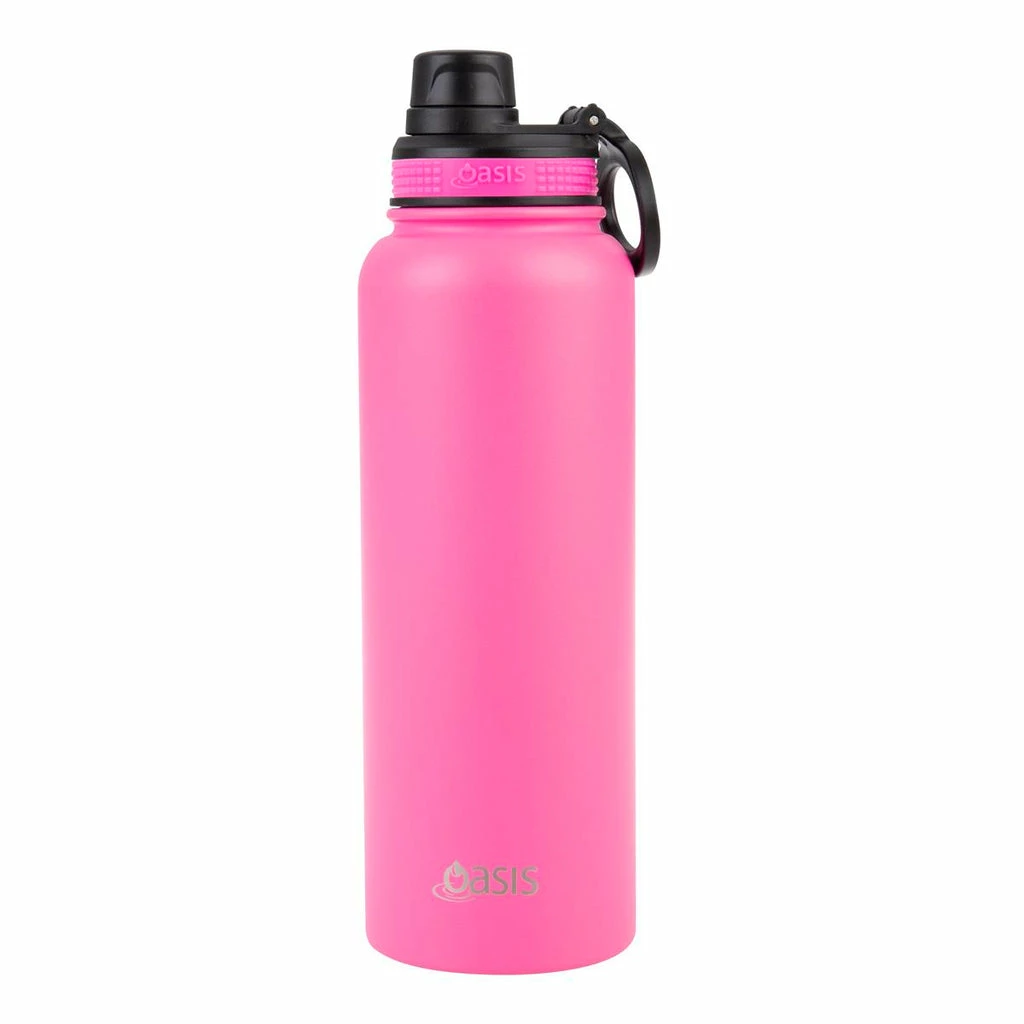 Oasis Insulated Challenger Bottle with Screw Cap 1.1L Neon Pink 3 Oasis Insulated Challenger Bottle with Screw Cap 1.1L Neon Pink