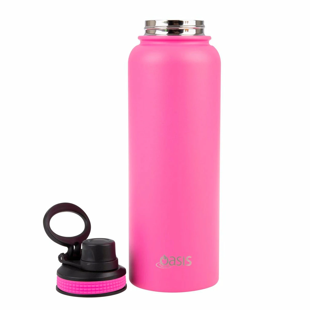 Oasis Insulated Challenger Bottle with Screw Cap 1.1L Neon Pink 5 Oasis Insulated Challenger Bottle with Screw Cap 1.1L Neon Pink - Image 3