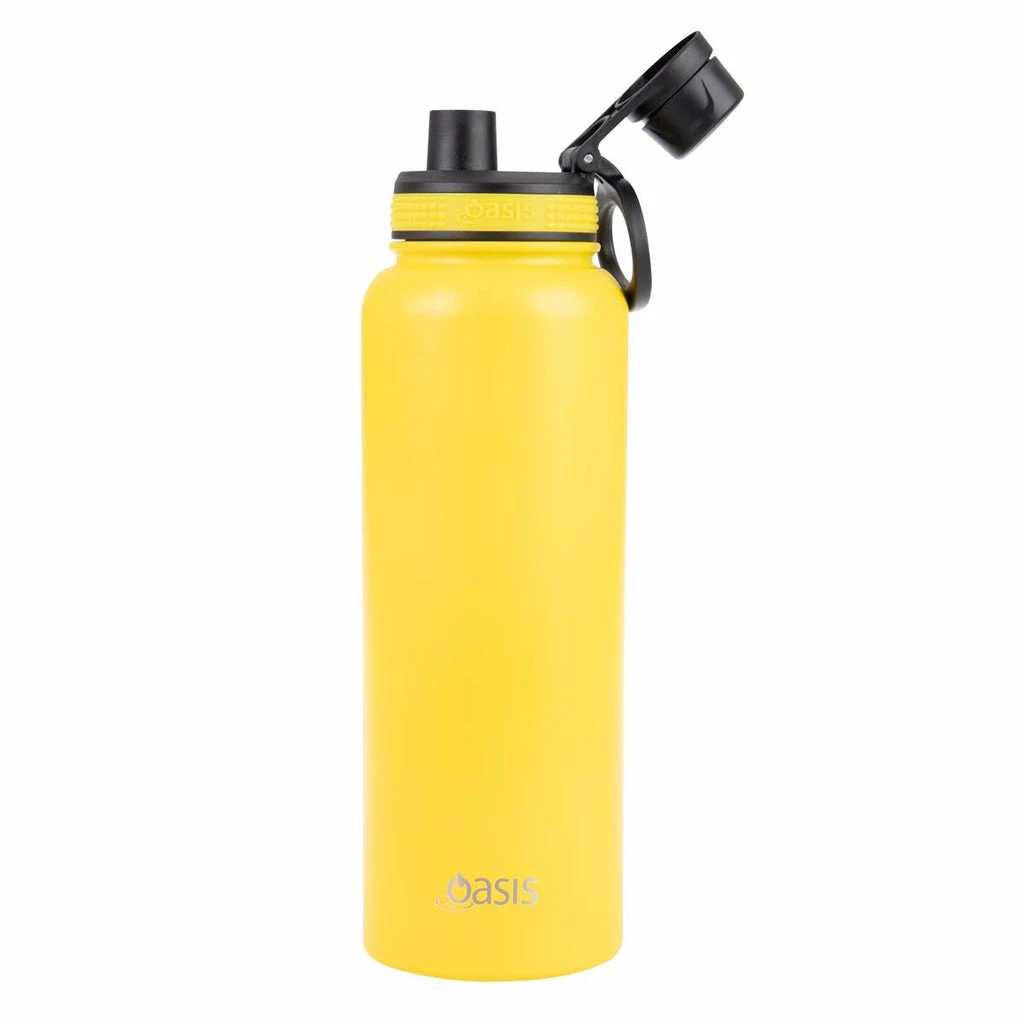 Oasis Insulated Challenger Bottle with Screw Cap 1.1L Neon Yellow 4 Oasis Insulated Challenger Bottle with Screw Cap 1.1L Neon Yellow - Image 2