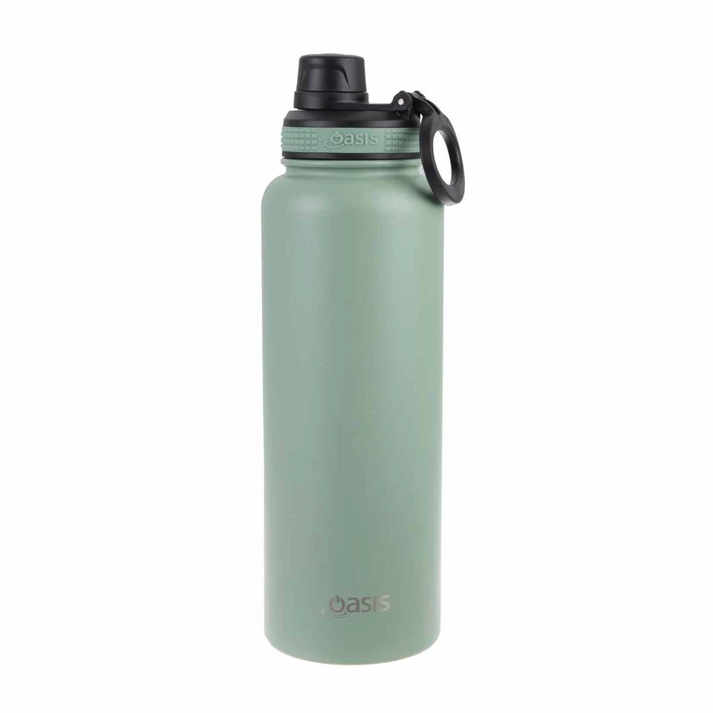 Oasis Insulated Challenger Bottle with Screw Cap 1.1L Sage Green 3 Oasis Insulated Challenger Bottle with Screw Cap 1.1L Sage Green