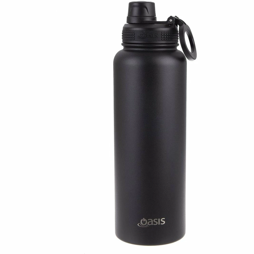 Oasis Insulated Challenger Bottle with Screw Cap 1.1L Black 3 Oasis Insulated Challenger Bottle with Screw Cap 1.1L Black