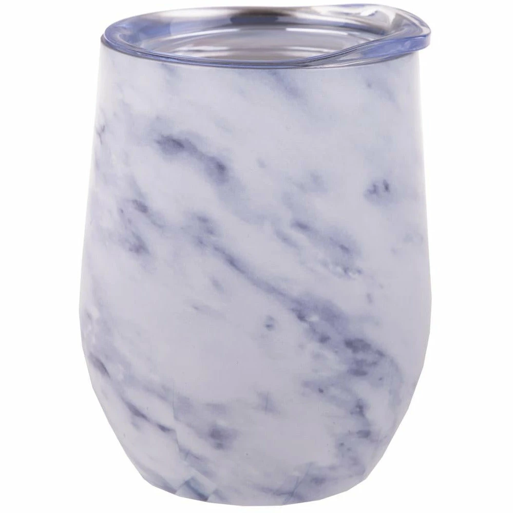 Oasis Double Wall Wine Tumbler - White Marble 3 Oasis Double Wall Wine Tumbler - White Marble