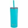 Oasis Super Sipper Insulated Tumbler With Silicone Straw 600ml Torquoise