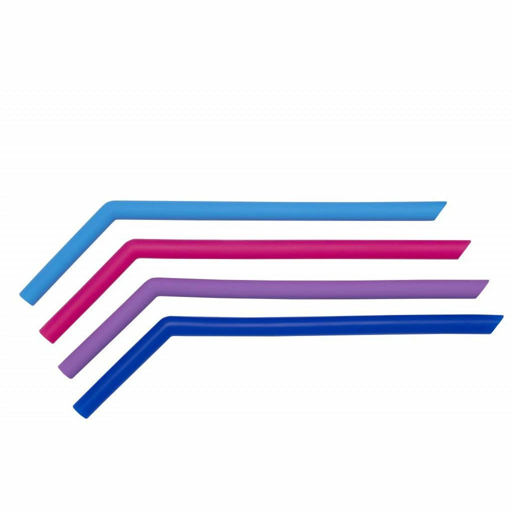 Cuisena Silicone Thick Smoothie Straws - Angled 3 Cuisena Silicone Thick Smoothie Straws - Angled