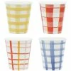 Ecology Ripe Latte Cups 250ml Set of 4 Gingham 1 Ecology Ripe Latte Cups 250ml Set of 4 Gingham -Drinkware Shop EC1418 RipeS4LatteCups 250ml Gingham 1024x1024