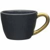 Ecology Speckle Espresso Cup 60ml Ebony with Gold Handle -Drinkware Shop EC62201 1024x1024