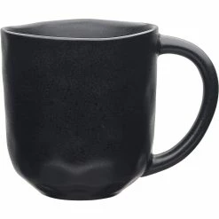 Ecology Speckle Straight Mug 400ml Ebony