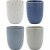Ecology Dwell Cuddle Mugs Set of 4 220ml Coastal -Drinkware Shop EC63463 Dwell CuddleMugsS4 Contour HR 1024x1024