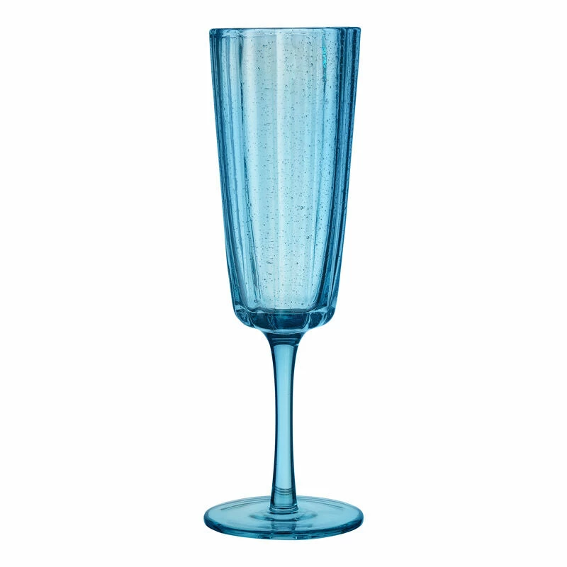 Ecology Adrift Set of 4 Flutes 210ml Blue 5 Ecology Adrift Set of 4 Flutes 210ml Blue - Image 3