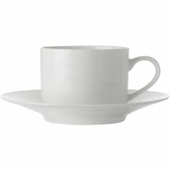 Maxwell and Williams White Basics Straight Cup And Saucer 250Ml
