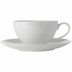 Maxwell and Williams White Basics Coupe Breakfast Cup And Saucer 400Ml