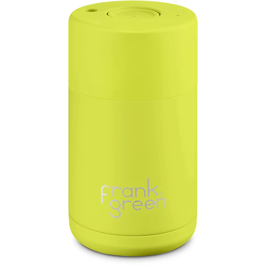 Frank Green 10oz Reusable Cup - Neon Yellow 3 Frank Green 10oz Reusable Cup - Neon Yellow
