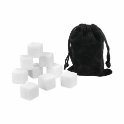 BarCraft Gin Stone Set of 9 White Marble Gift Boxed