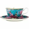 Maxwell and Williams Teas And CS Silk Road Footed Cup And Saucer 200ml - Aqua