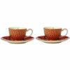 Maxwell and Williams Teas And CS Silk Road Demi Cup And Saucer 85ml Set Of 2 - Cherry Red -Drinkware Shop HV0167 1024x1024