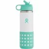 Hydro Flask 20oz Kids Wide Mouth Straw Lid And Boot - Island -Drinkware Shop Hydro Flask Water Bottle Matchbox HydroFlaskKids20ozWideMouthBottleWhiteIsland 1024x1024