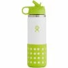 Hydro Flask 20oz Kids Wide Mouth Straw Lid And Boot - Jungle -Drinkware Shop Hydro Flask Water Bottle Matchbox HydroFlaskKids20ozWideMouthBottleWhiteJungle 1024x1024