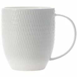 Maxwell and Williams White Basics Diamonds Coupe Mug 370ml
