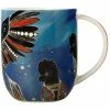 Maxwell and Williams Melanie Hava Jugaig-Bana-Wabu Mug 440ml Black Cockatoos Gift Boxed -Drinkware Shop KL0059 IMG1 1024x1024