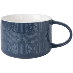 Maxwell and Williams Crest Jumbo Mug 500ML Indigo Blue